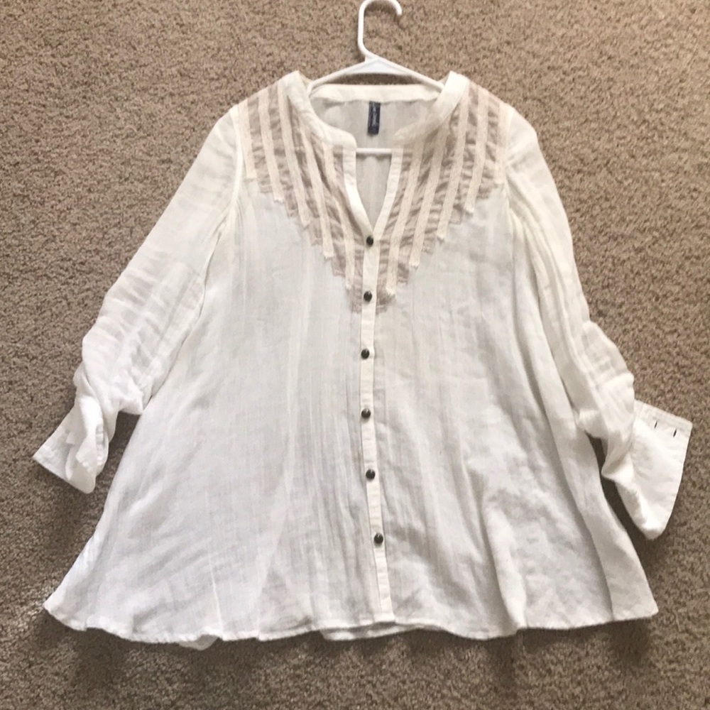 Free People Button shirt tunic size S